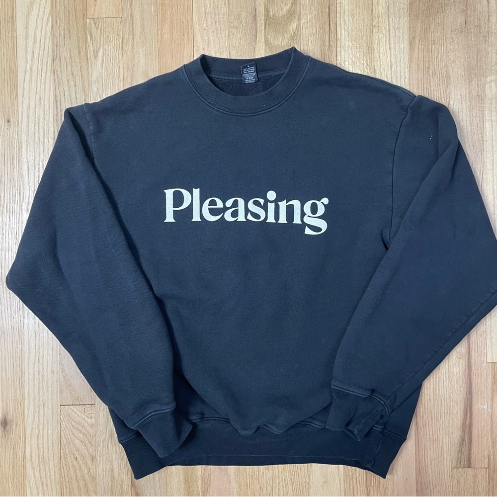 Pleasing Crewneck Medium Harry Styles Black Sweatshirt Casual